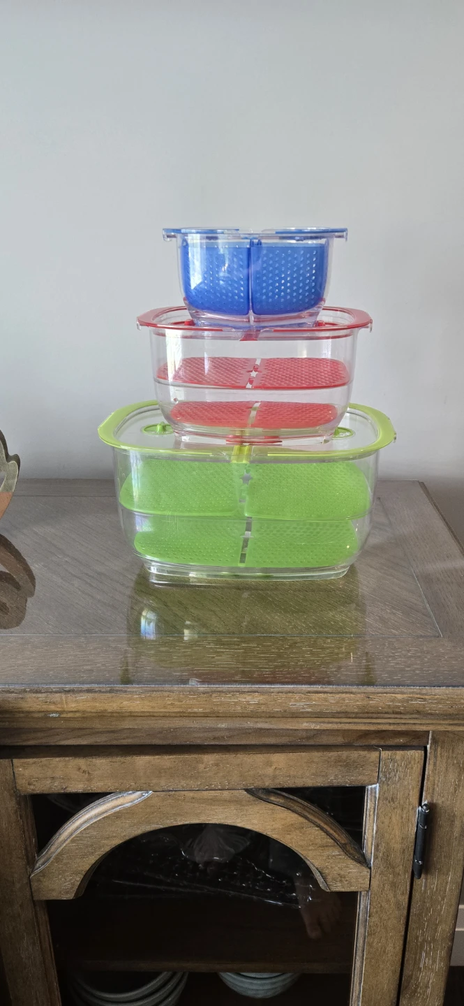 Set of 3 Stackable Food Containers
