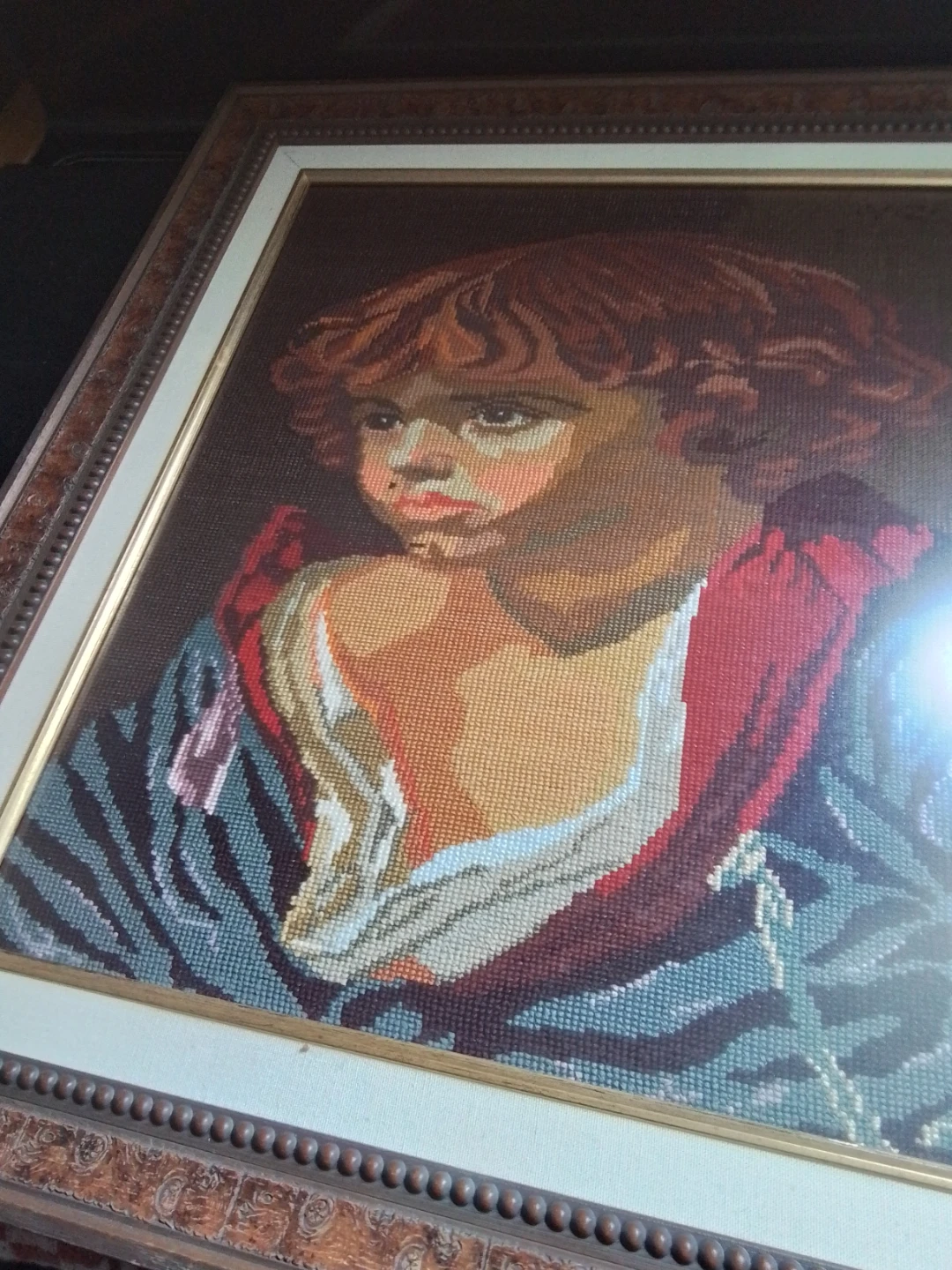 Vintage 1999 Custom-Framed Wiehler Gobelin Tapestry - photo 5