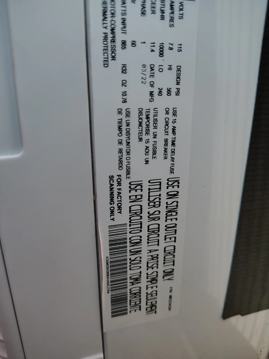 10000 BTU window AC - photo 3