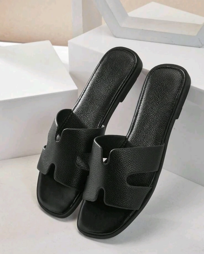 SHUZIA Women's Fashionable Open Toe Flats - Black / US11 - photo 2
