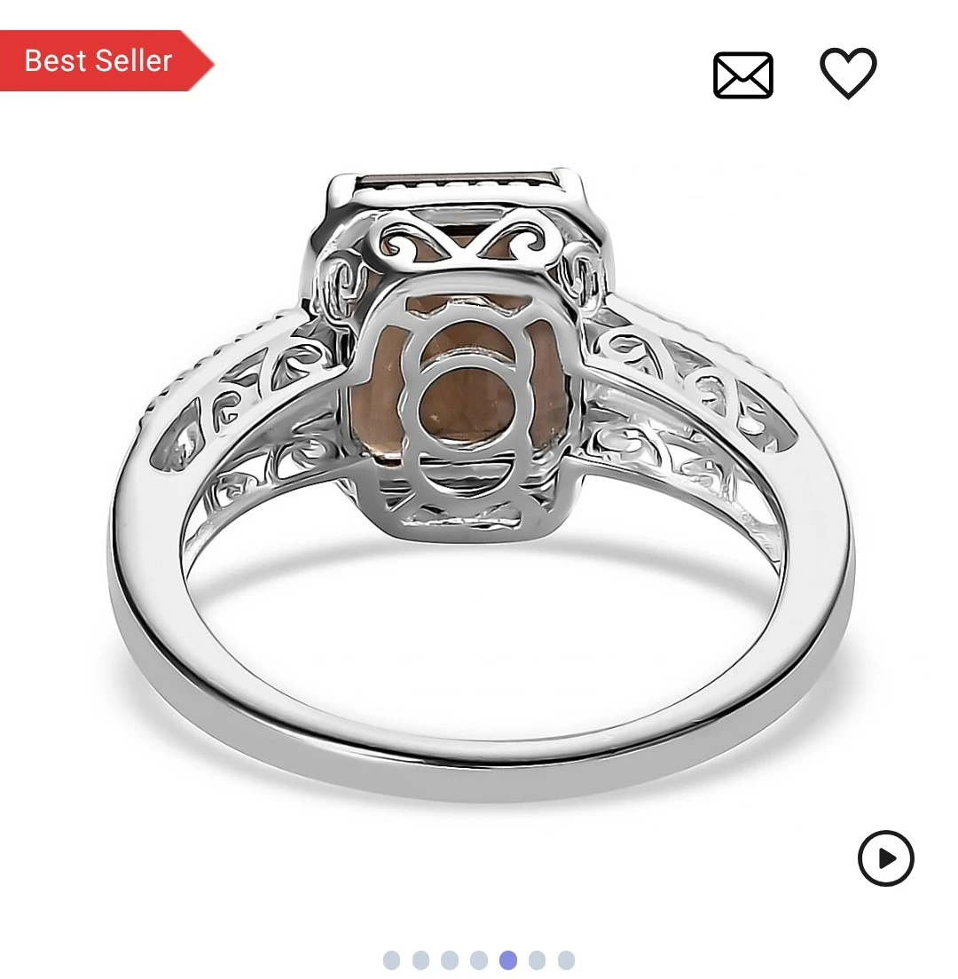Brazilian smoky quartz ring - photo 4