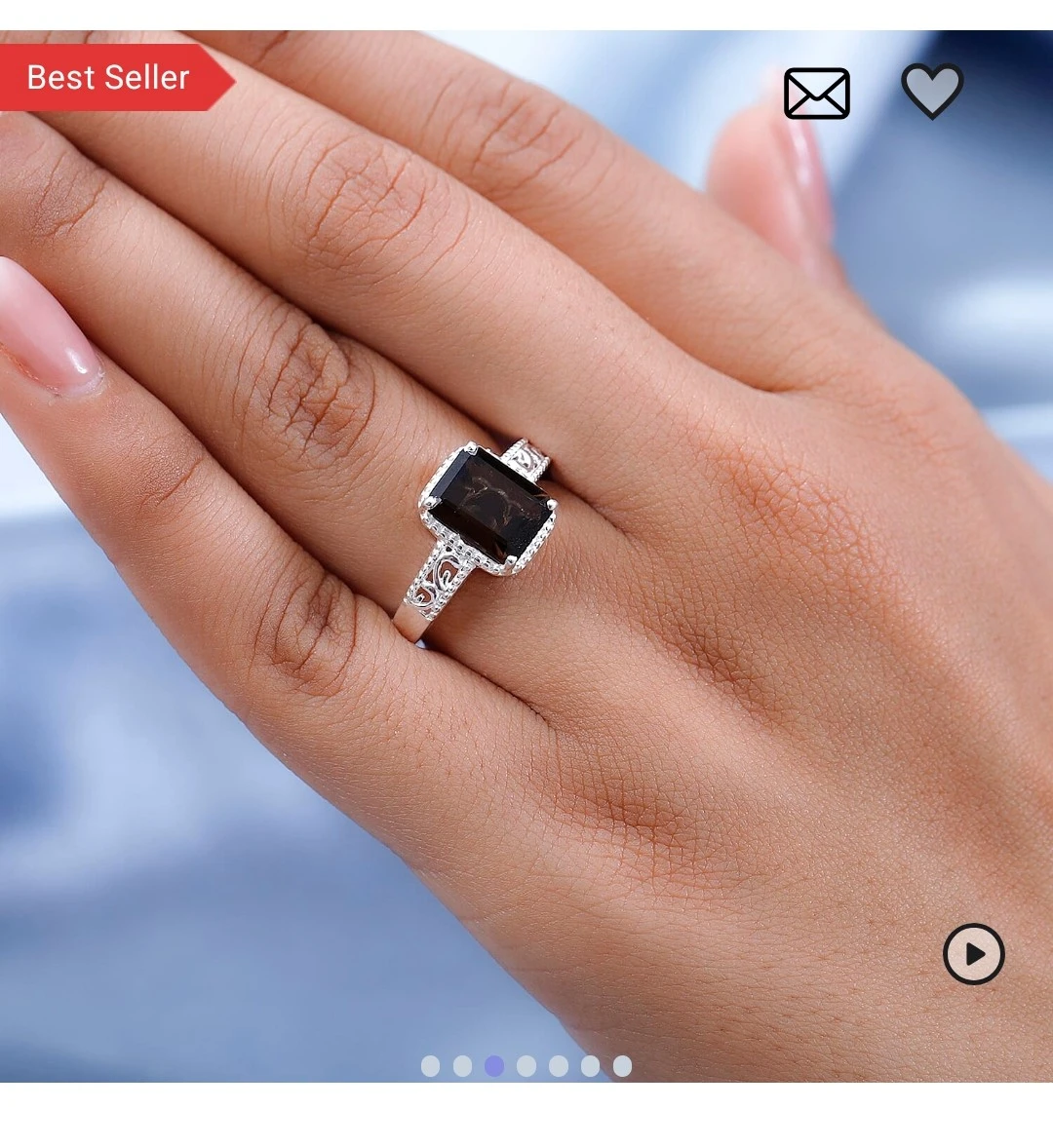 Brazilian smoky quartz ring - photo 5