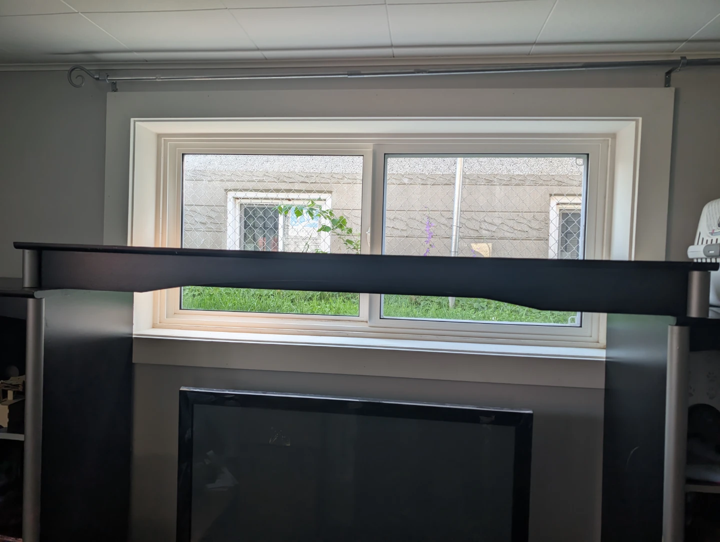 Black Entertainment Unit with Shelving - photo 4