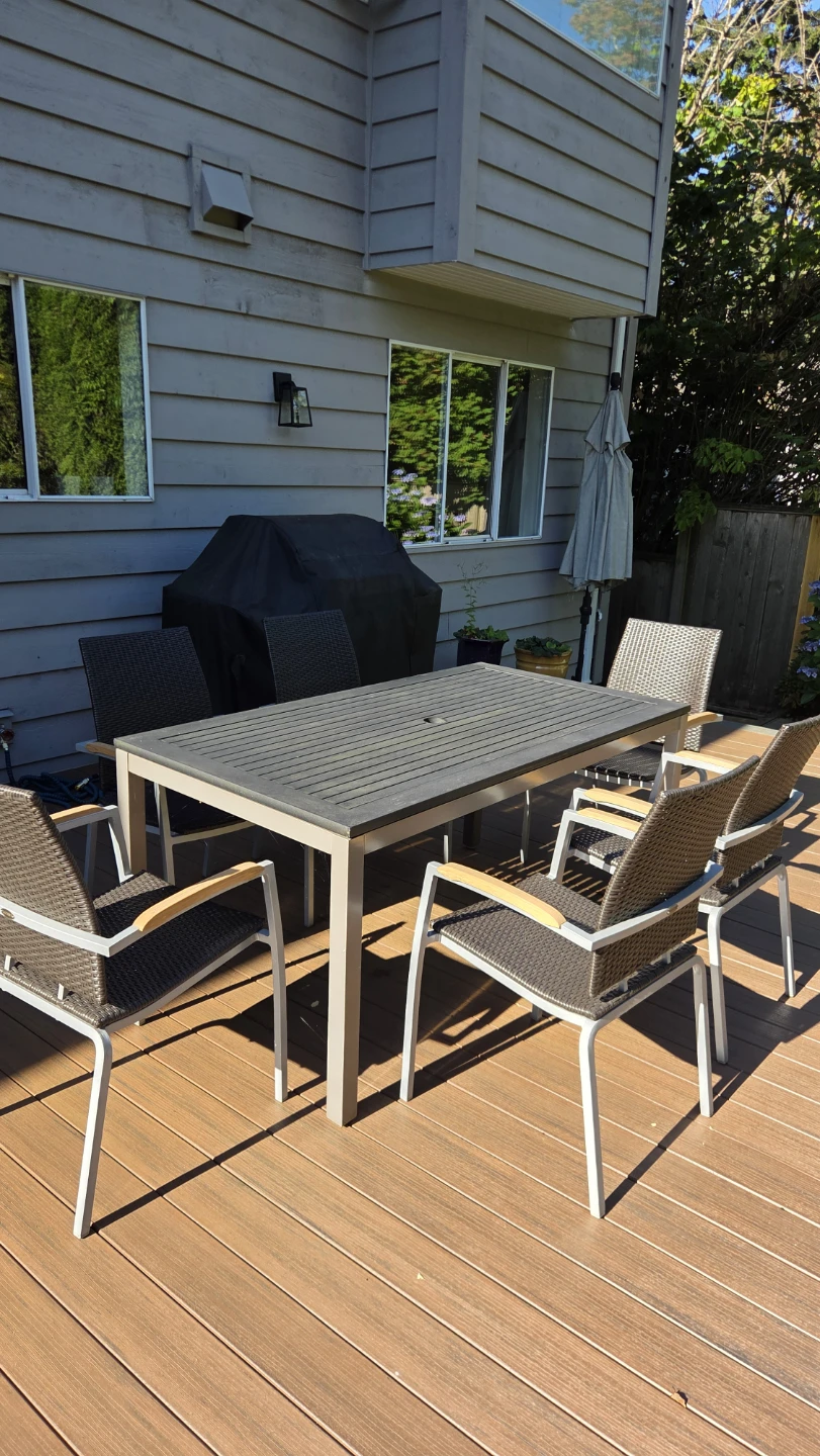 Outdoor Dining Table and 6 Chairs Set - photo 2