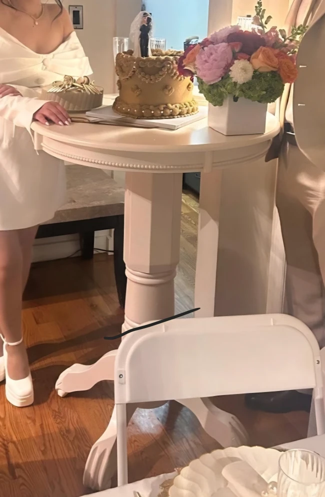 Boraam Florence Bar Height Table - White - photo 5