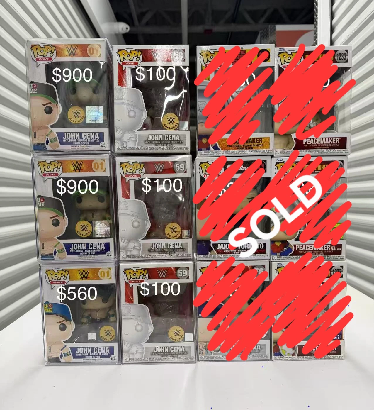 Funko Pop Fan Expo John Cena Mr. T Darth Maul Deathnote