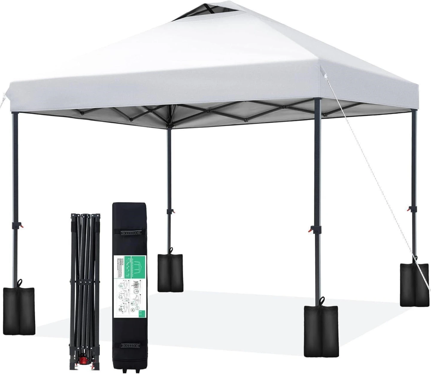 JEAREY 10x10 Pop Up Canopy Tent,