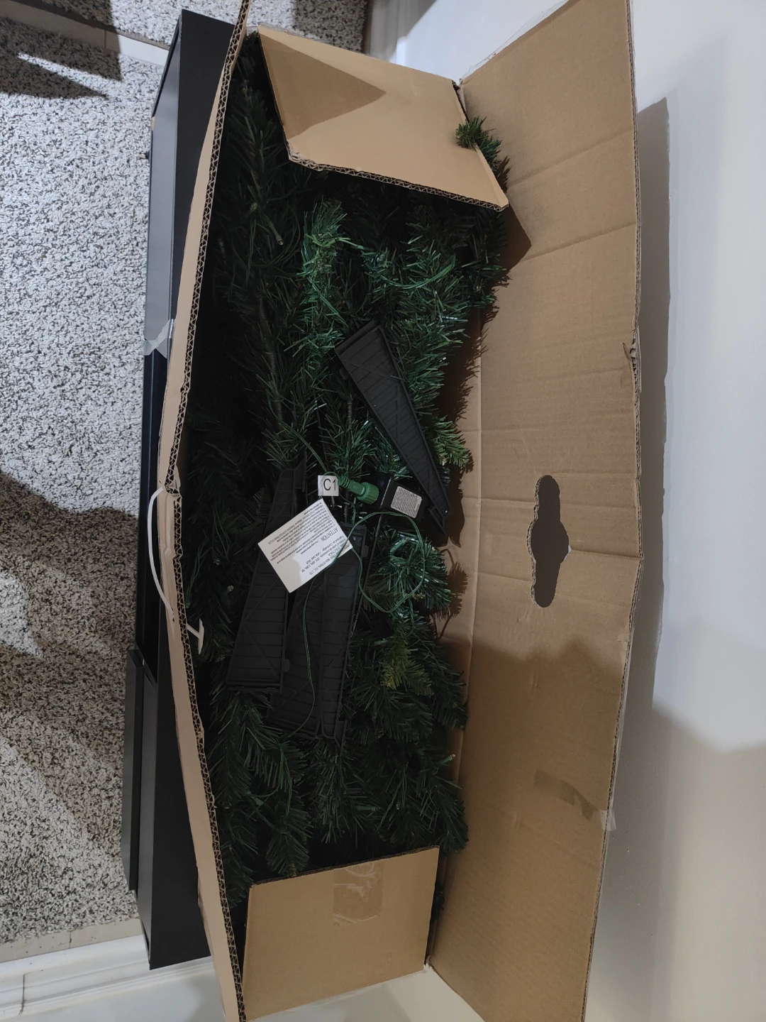 Holiday Time Pre-Lit Paxton Pine Tree - 6.5 ft