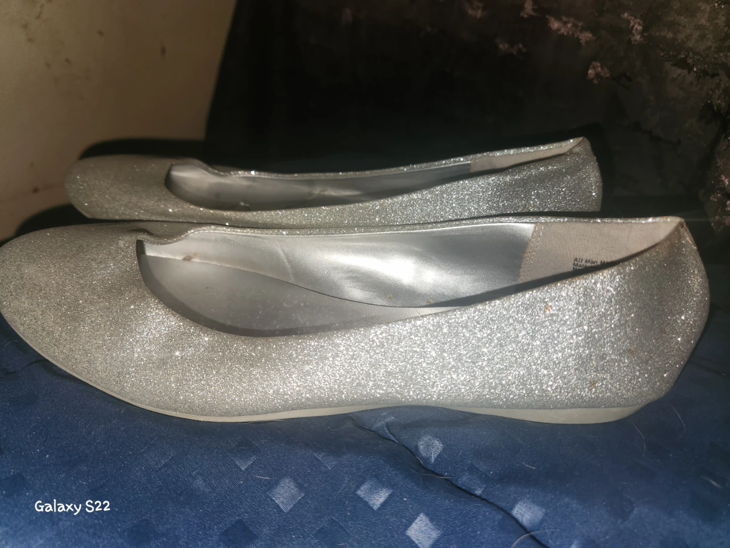 American Eagle Silver Glitter Ballet Flats - photo 2