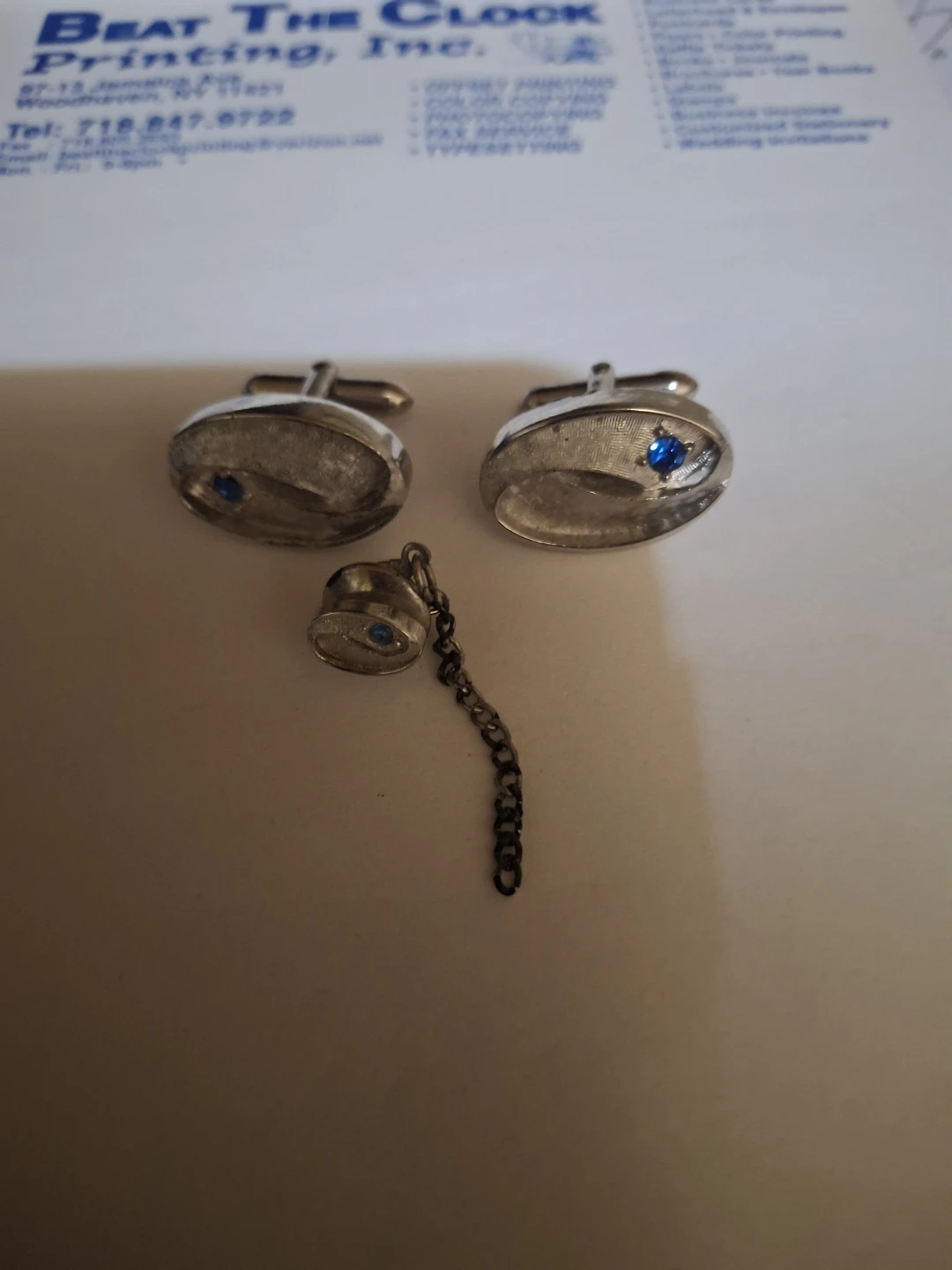 Male Cuff Link & Tie Pin
