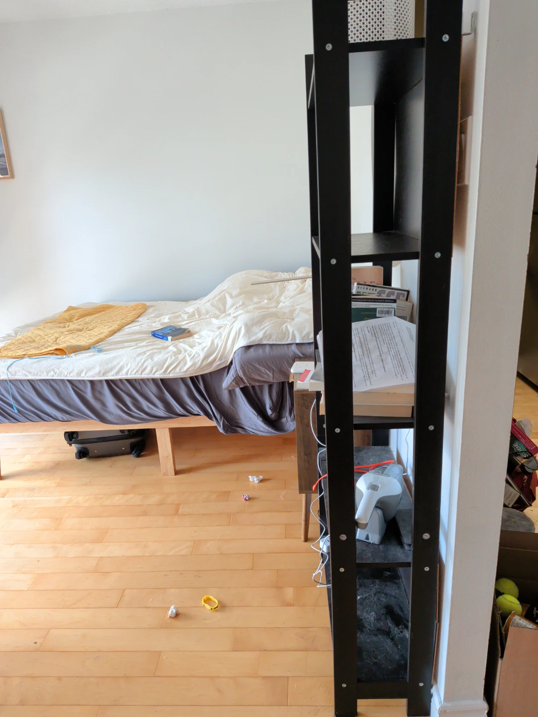 Black 4-Tier Shelf Unit