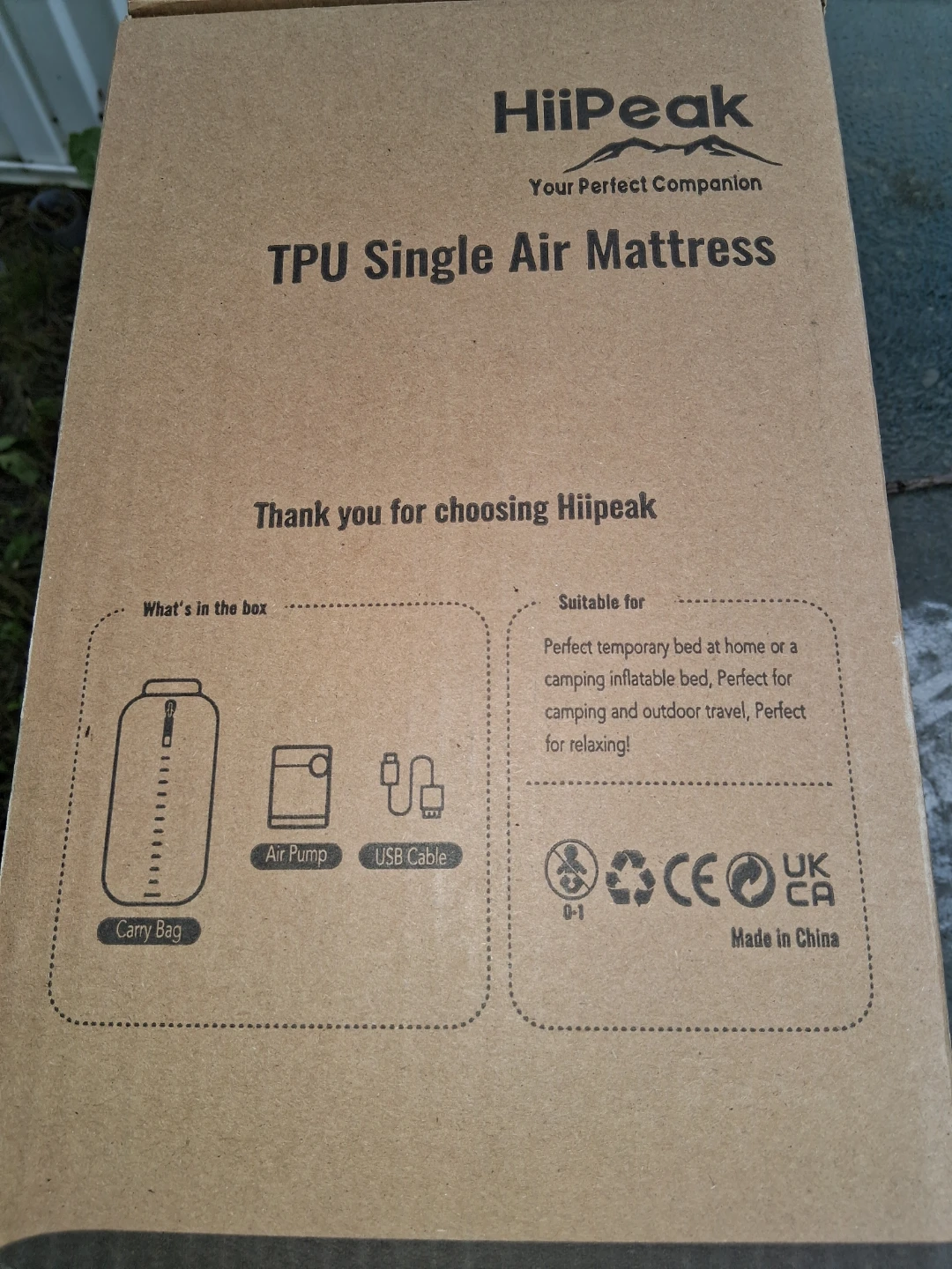 HiiPeak TPU Single Air Mattress with Electric Pump - photo 3