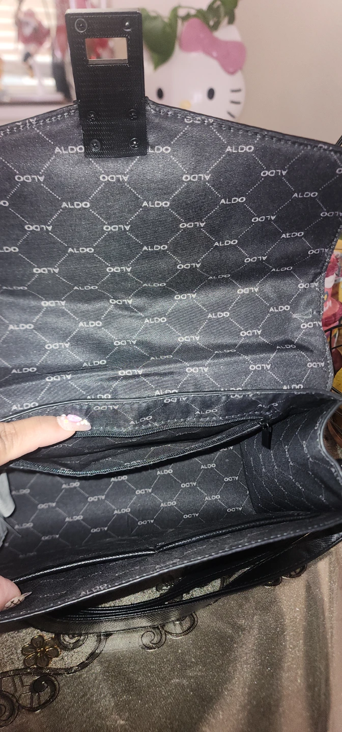 ALDO Black Glitter Handbag - photo 3