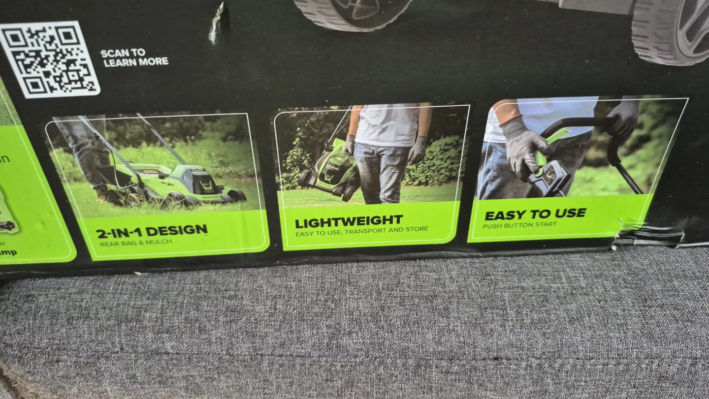 Greenworks 24V Push Mower - 13 inch - photo 2
