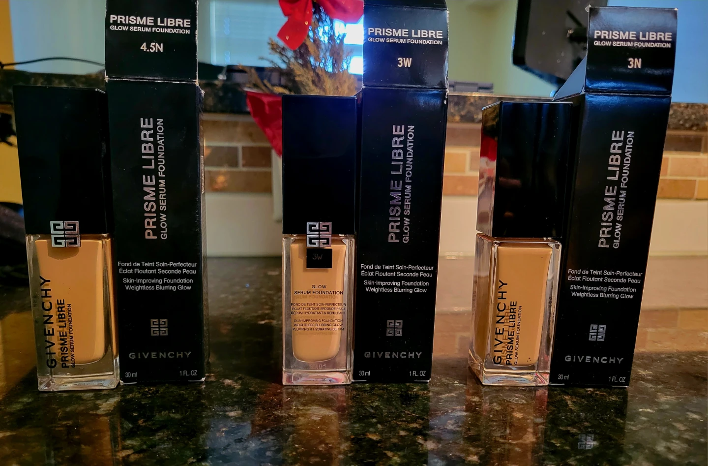 $65 each 3 Givenchy Prisme Libre Glow Serum Foundation 30 ml