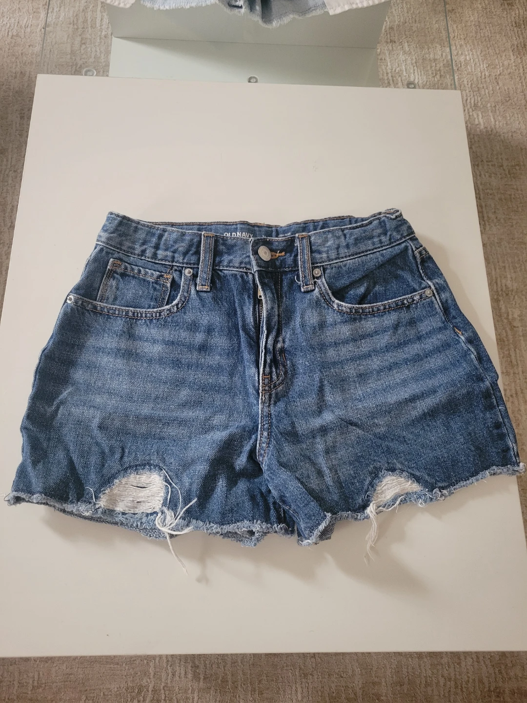 Old Navy Distressed Denim Shorts Size 14