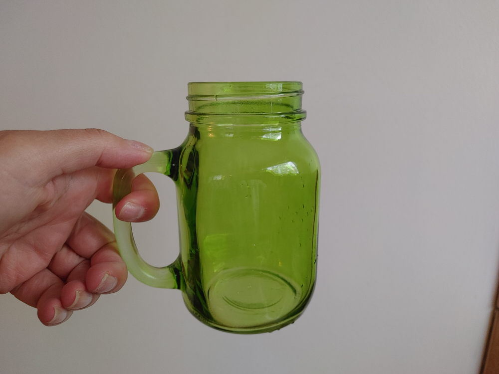 Set of 2 Coloured Mason Jar Mugs with Lids - photo 5