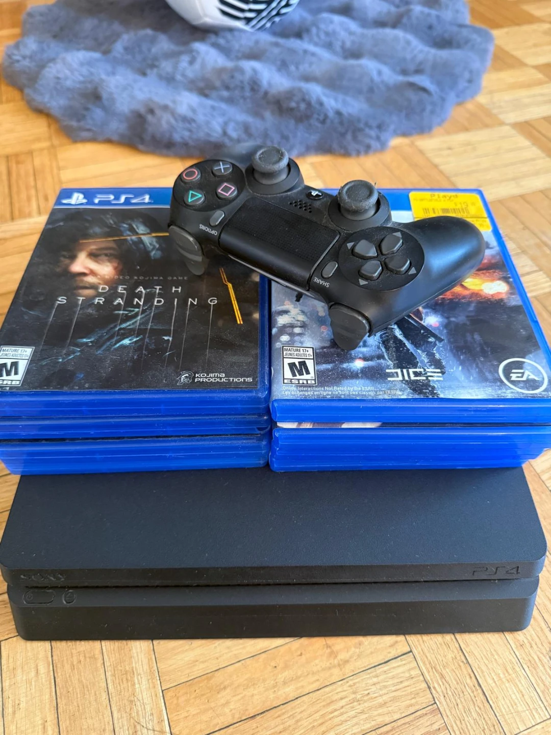 Sony PlayStation 4 Slim Console with Controller and Games - photo 2