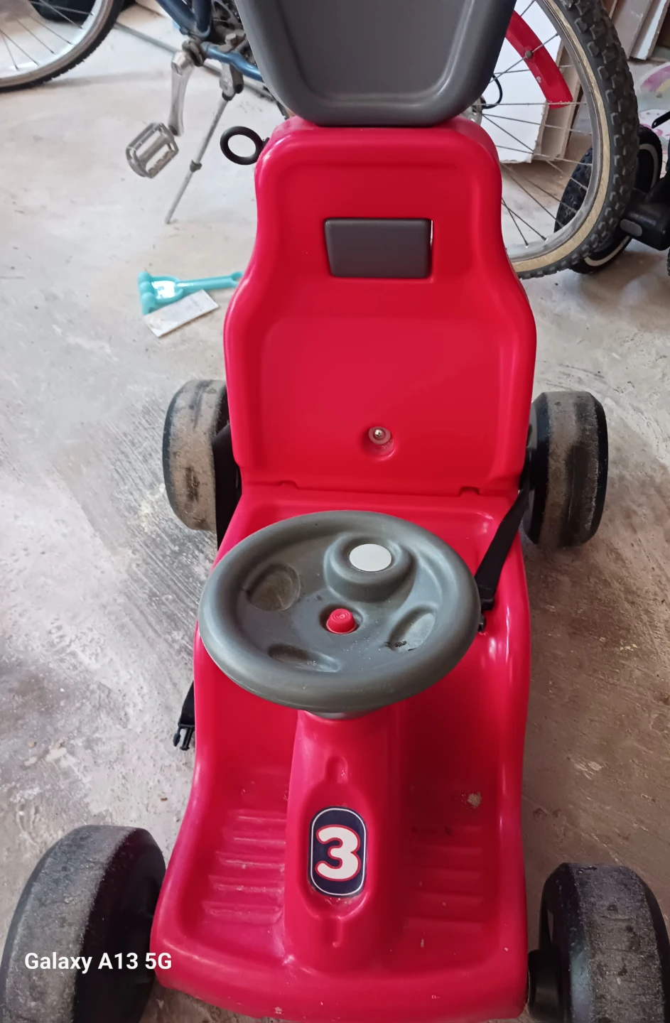 Red Toddler Ride-On Car with Safety Belt - photo 2