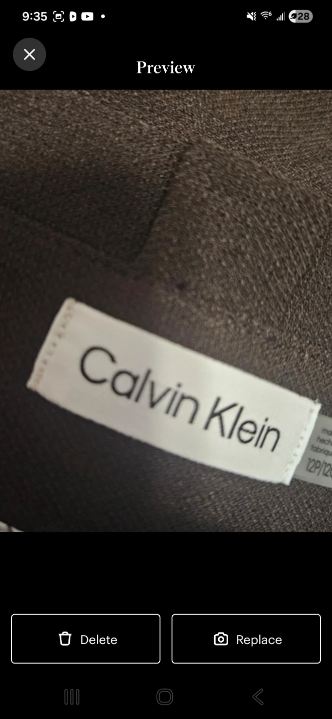 Calvin Klein Dark Brown Belted Pants - photo 5