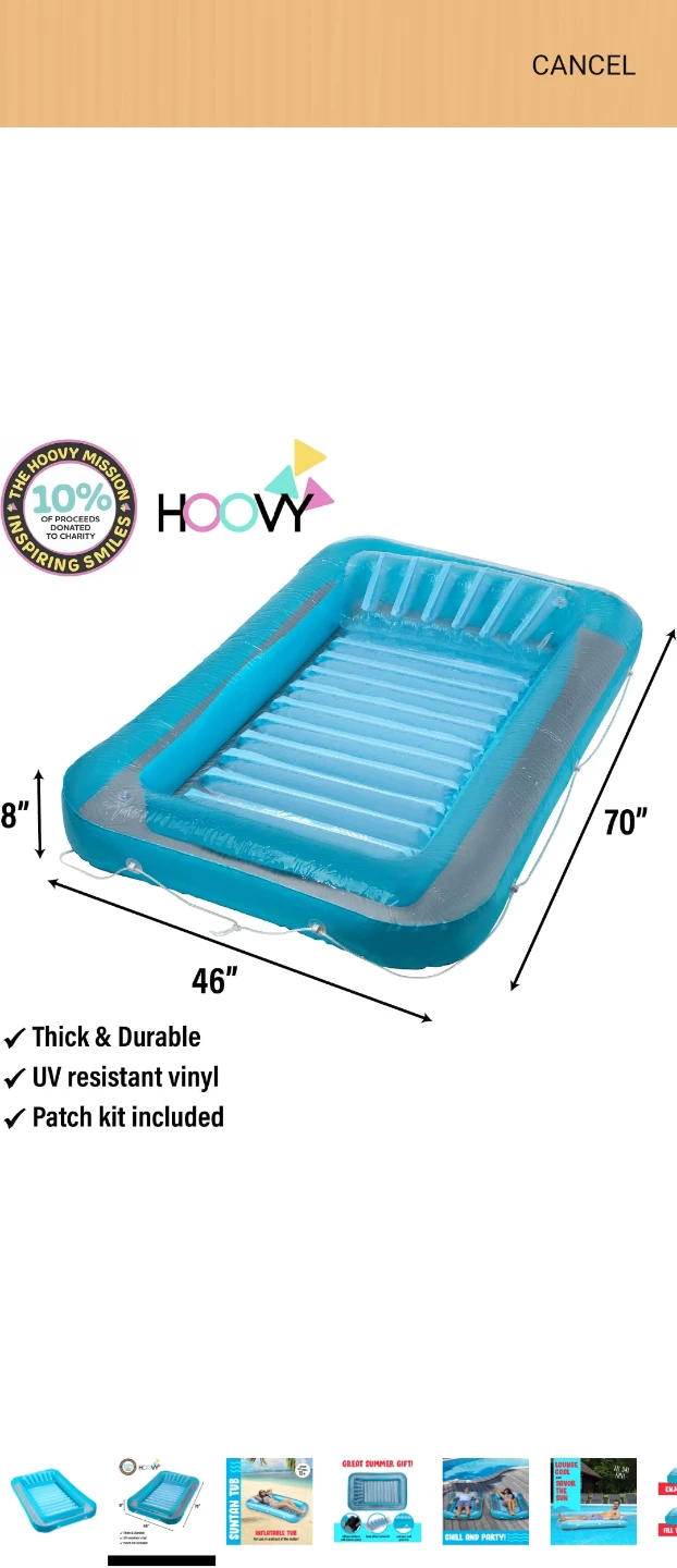 Hoovy Inflatable Suntan Tub - photo 2