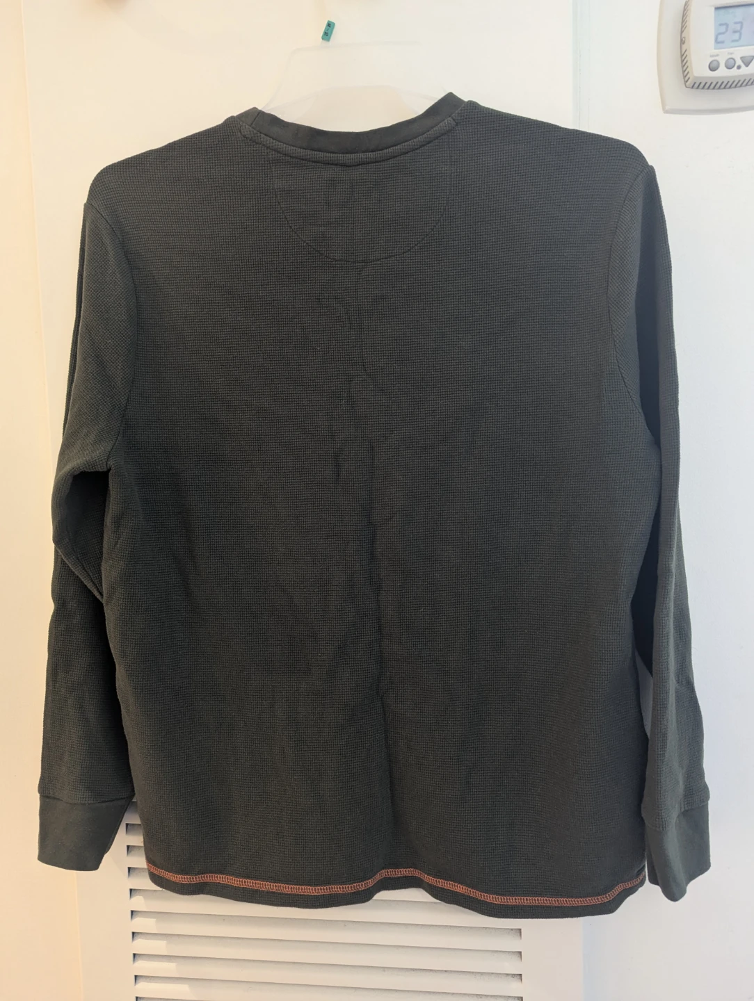 Kangol Long Sleeve Waffle Knit Shirt - Size L - photo 4
