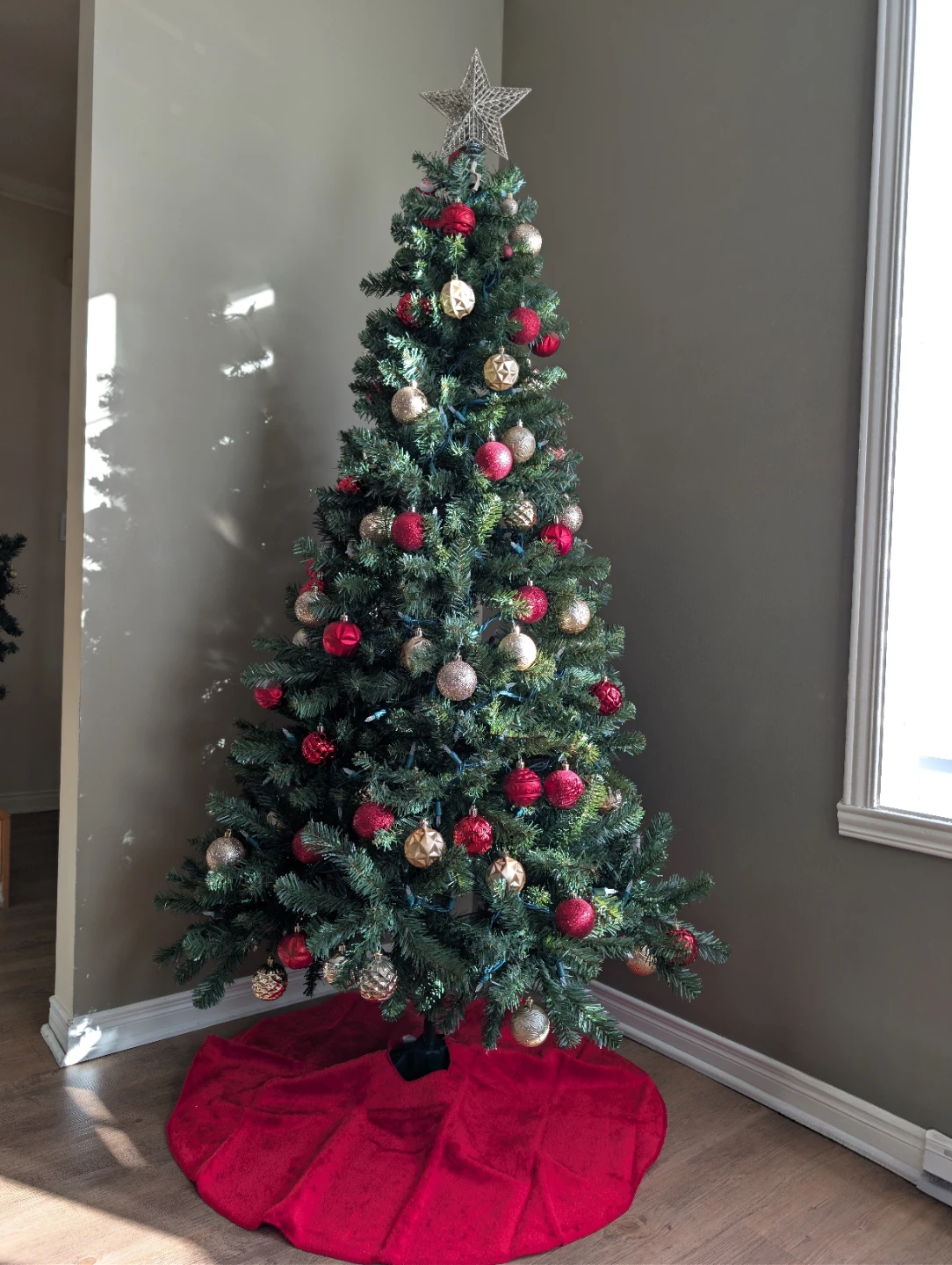 Artificial Christmas Tree with Ornaments