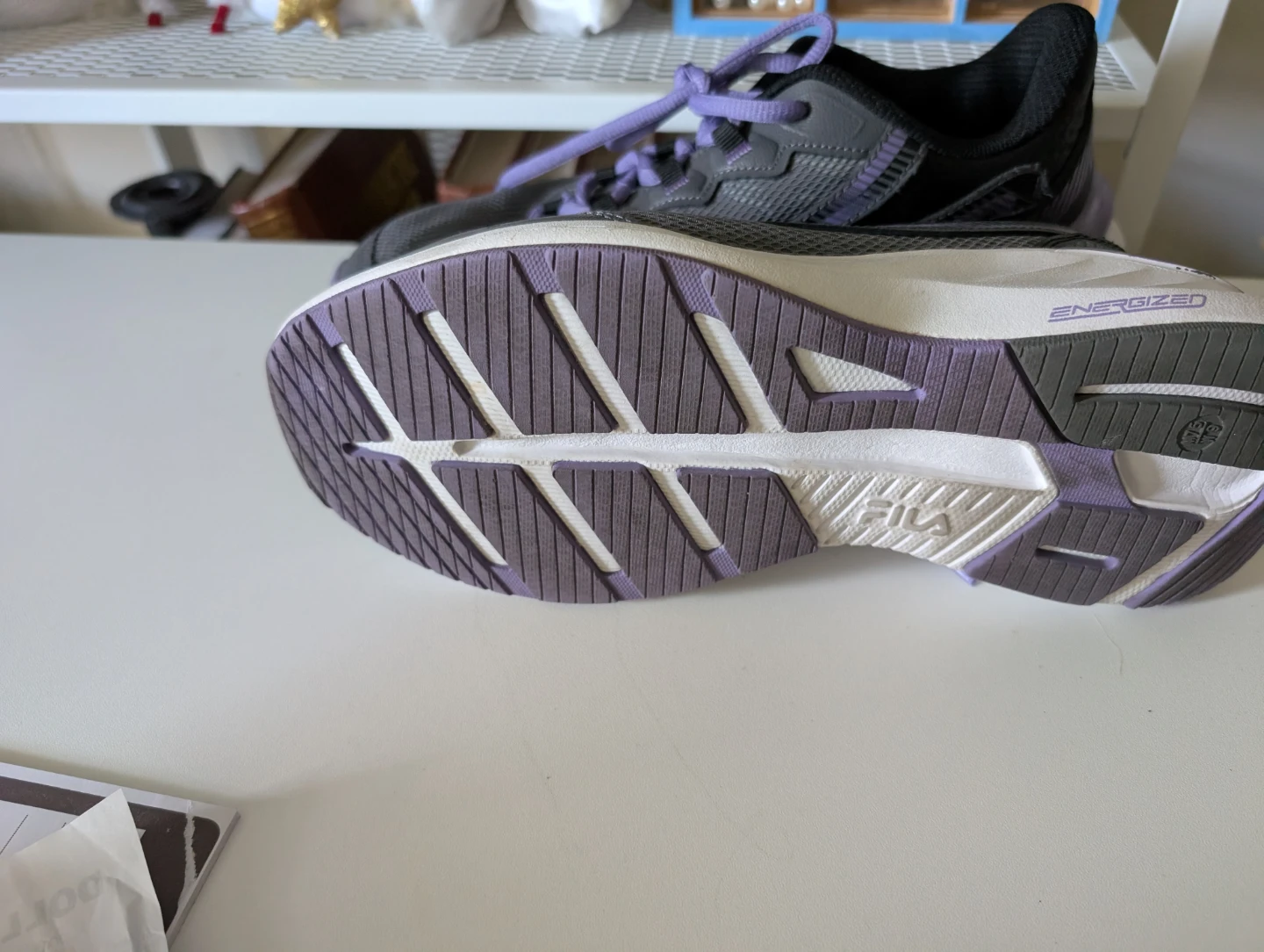 Fila Women's Running Shoes - Grey/Purple - Size 9 - photo 2