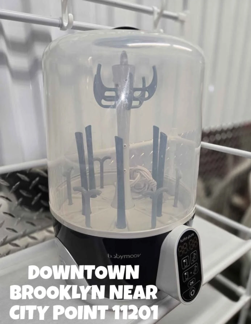Babymoov Turbo Pure Electric Baby Bottle Sterilizer Dryer