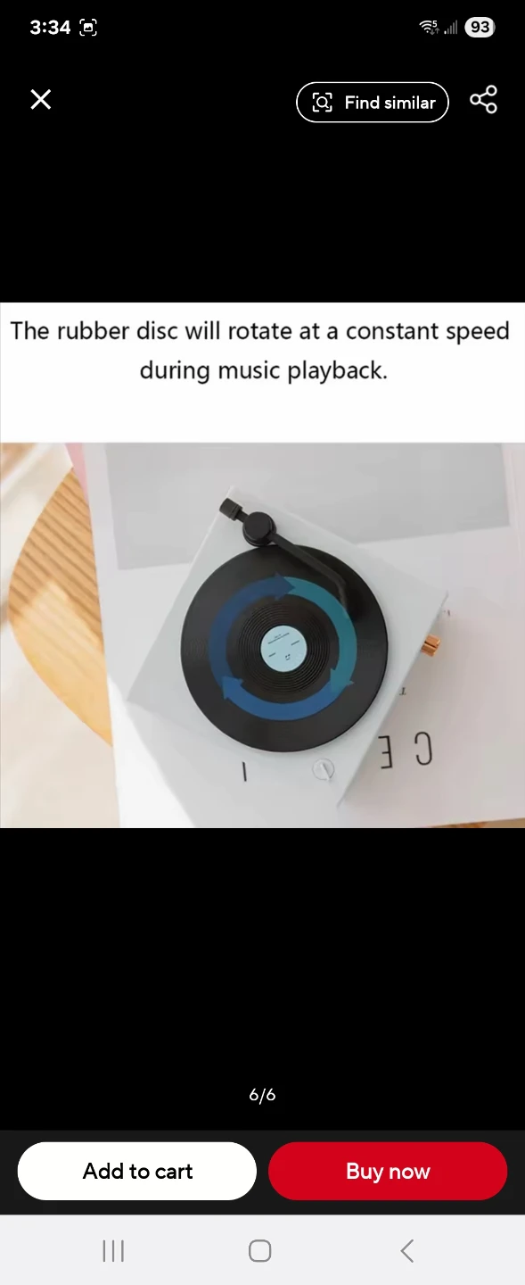 Mini Retro Record Player Bluetooth Speaker - photo 4