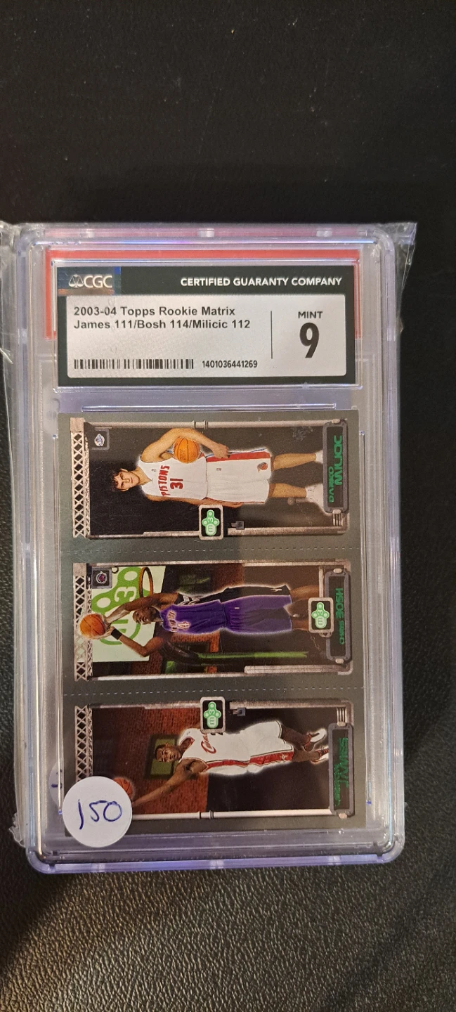 2003-04 Topps Rookie Matrix James/Bosh/Milicic Card