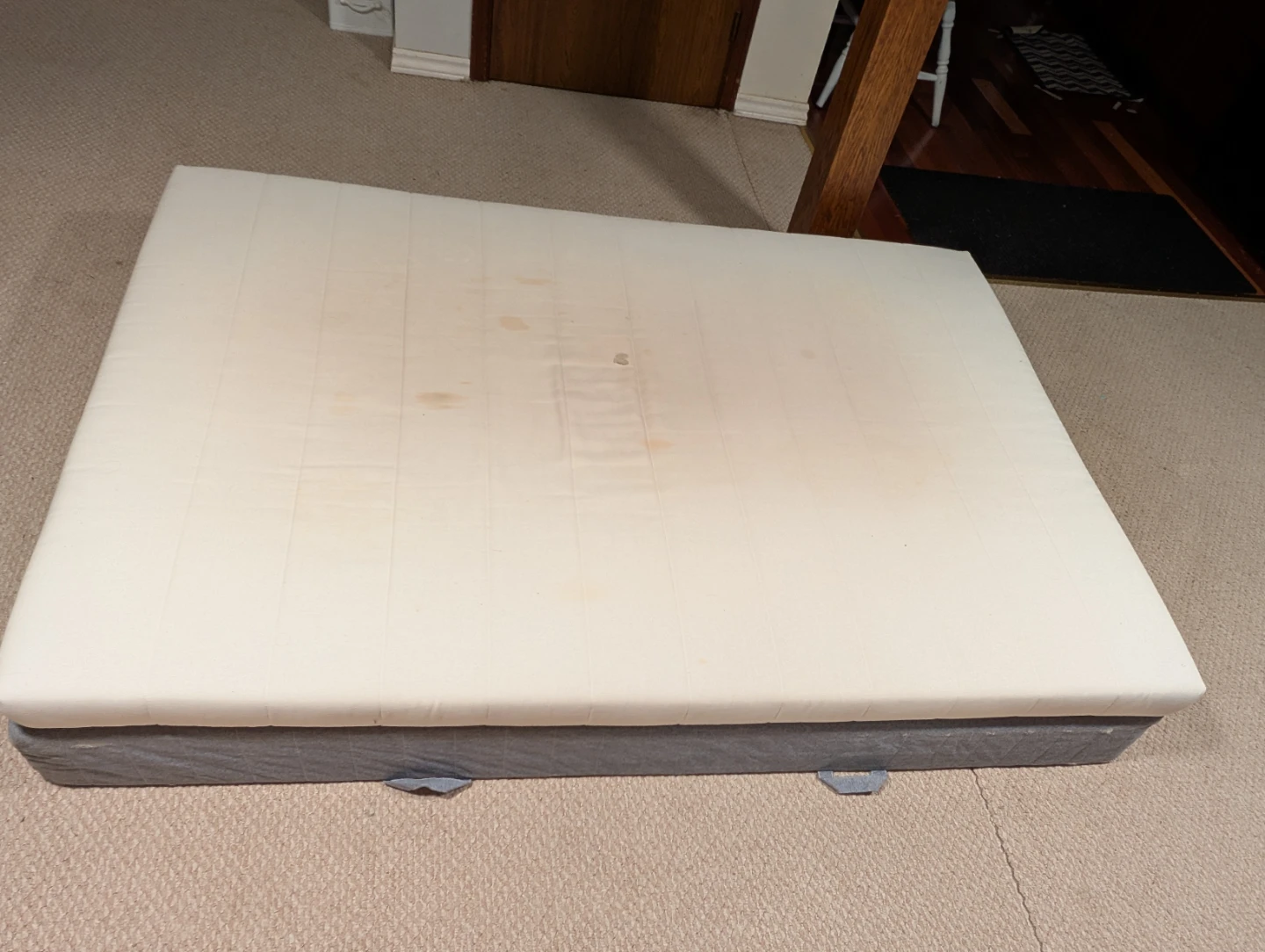 Grey Upholstered Bed Frame and Mattress - Full/Double Size - photo 4