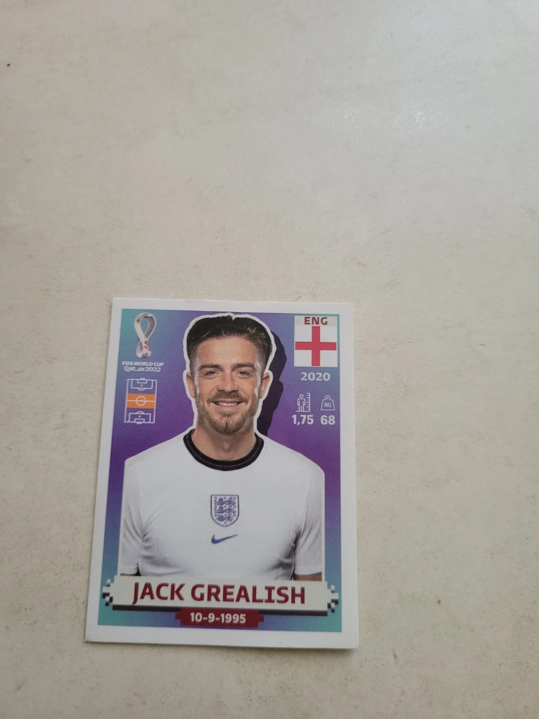 Panini FIFA World Cup Qatar 2022 Jack Grealish Sticker