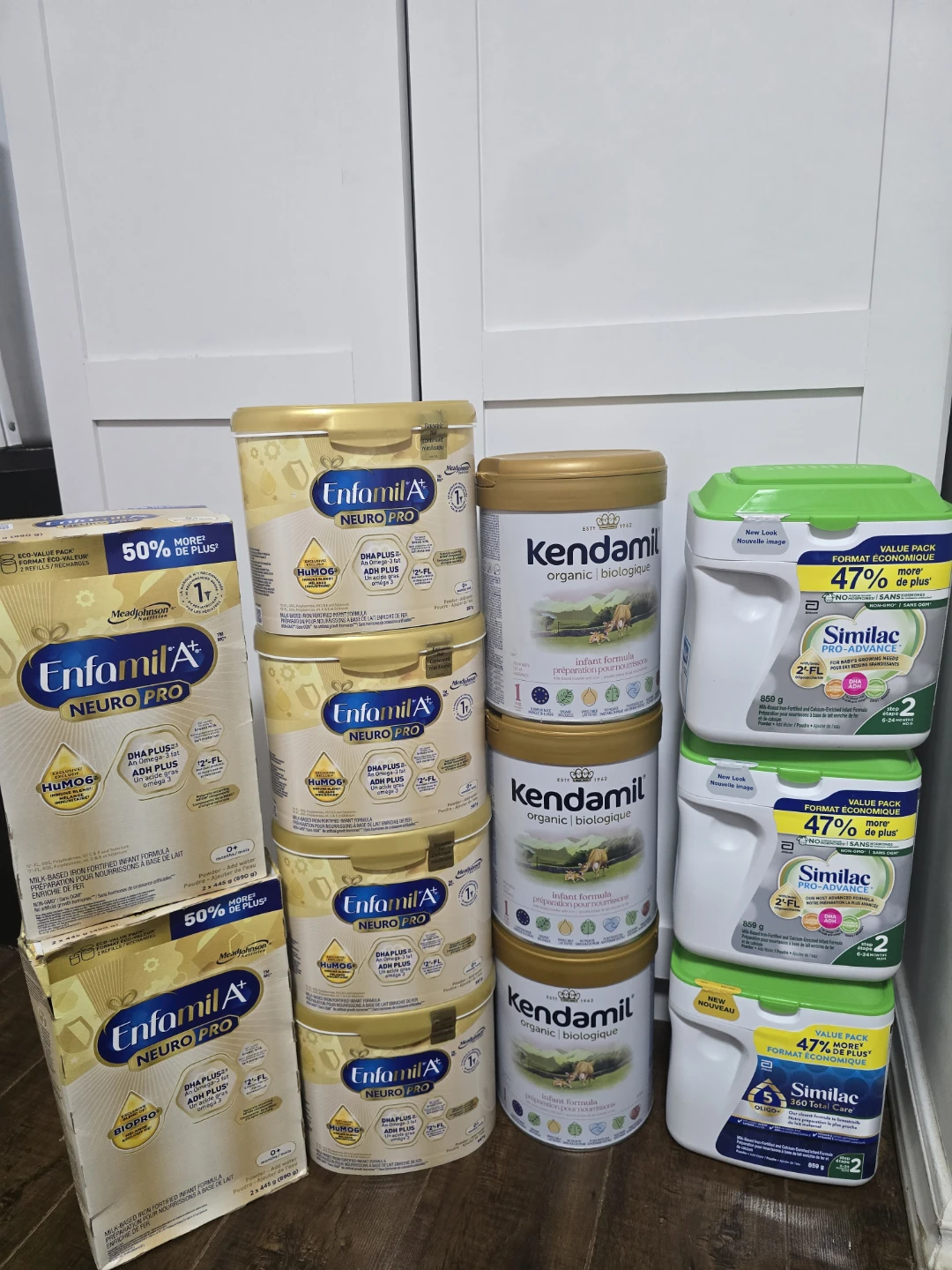 Enfamil Neuro Pro, Kendamil Organic & Similac  Infant Formula