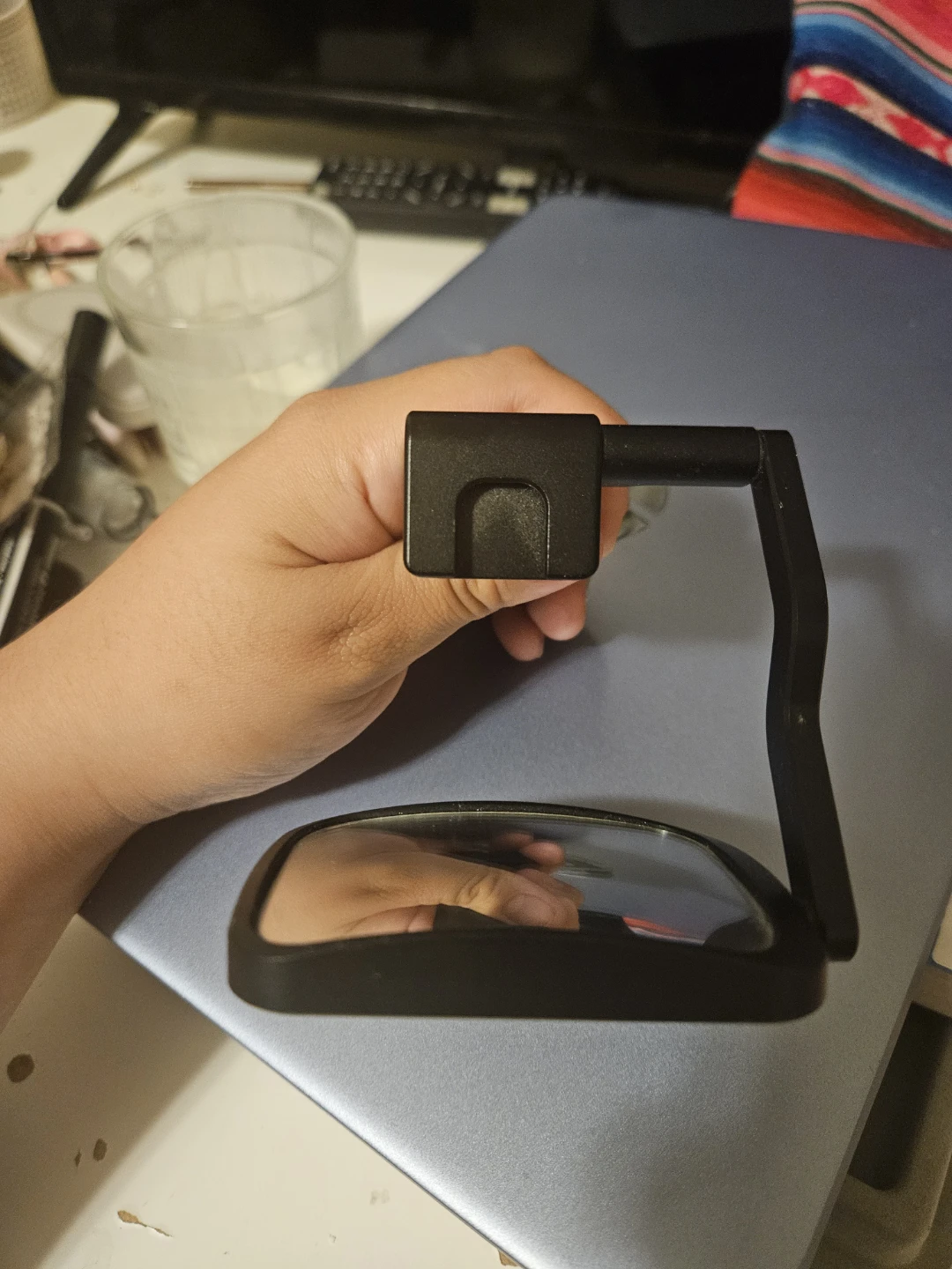 Tripod attachable mirror so you can see yourself while recording - photo 2