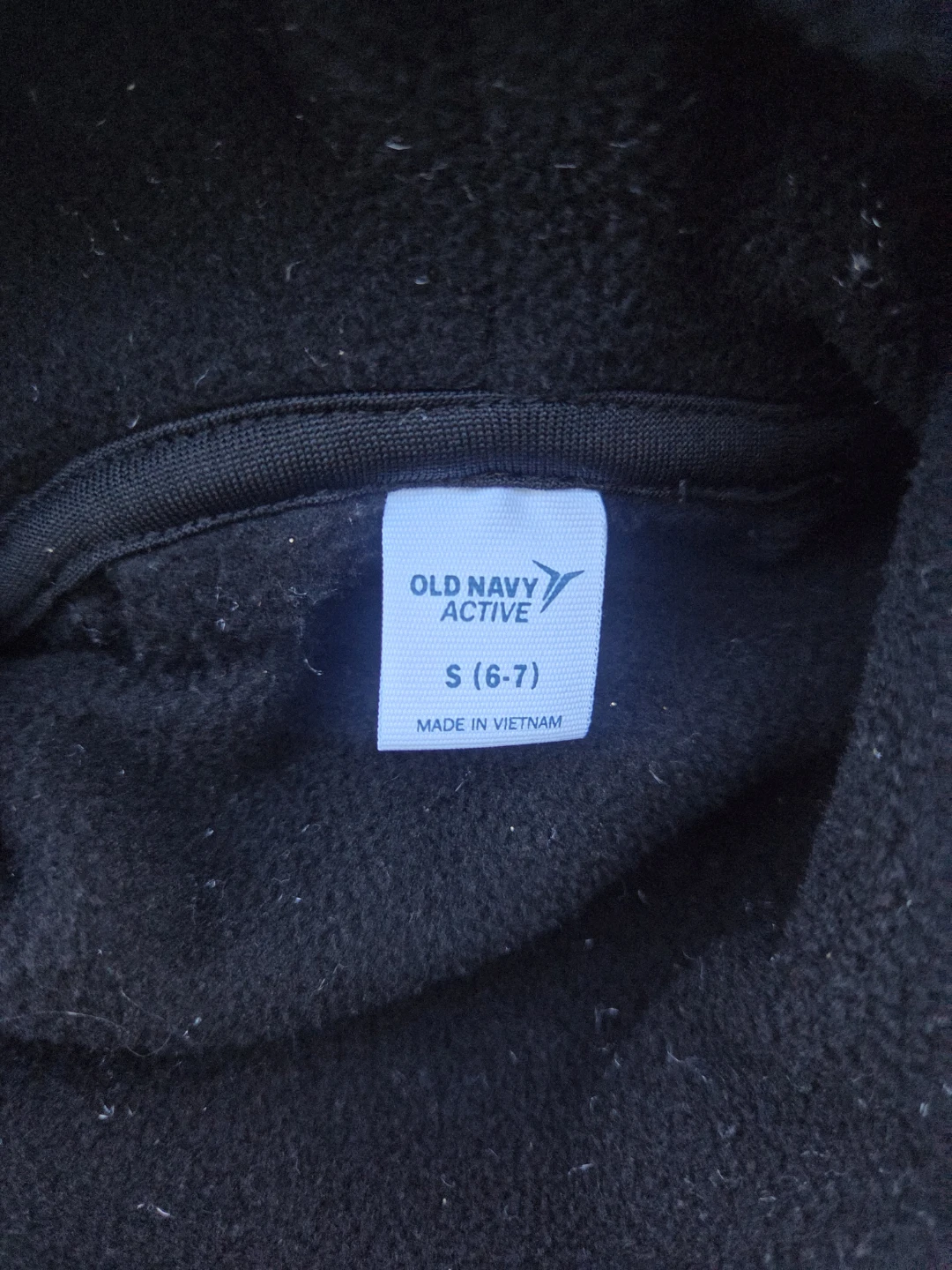 Old Navy Active Black Fleece Turtleneck Sweater Size S (6-7) - photo 3