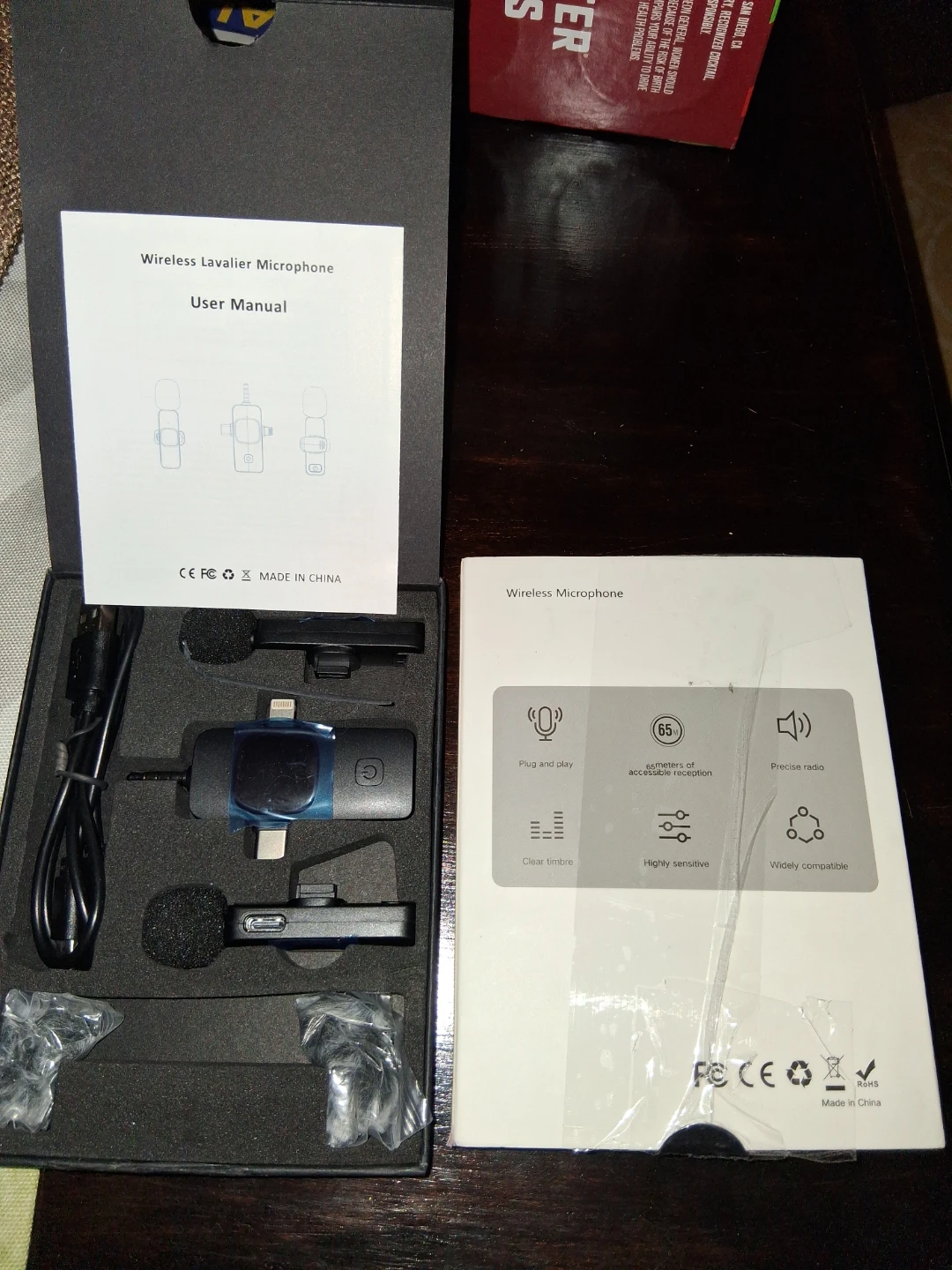 PQRQP Mini Mic Wireless Microphone System 2 Mics - photo 2