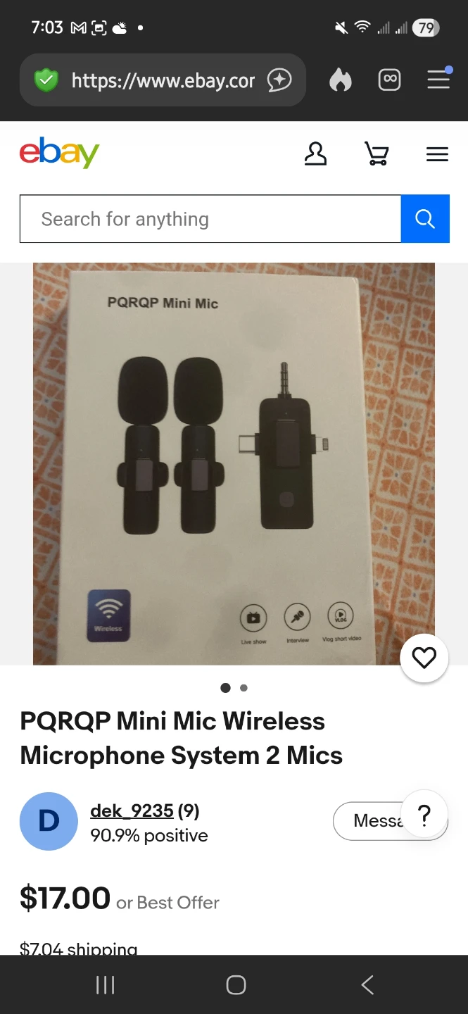 PQRQP Mini Mic Wireless Microphone System 2 Mics - photo 3