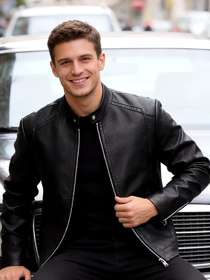 Leather Motorcycle Jacket summer l
