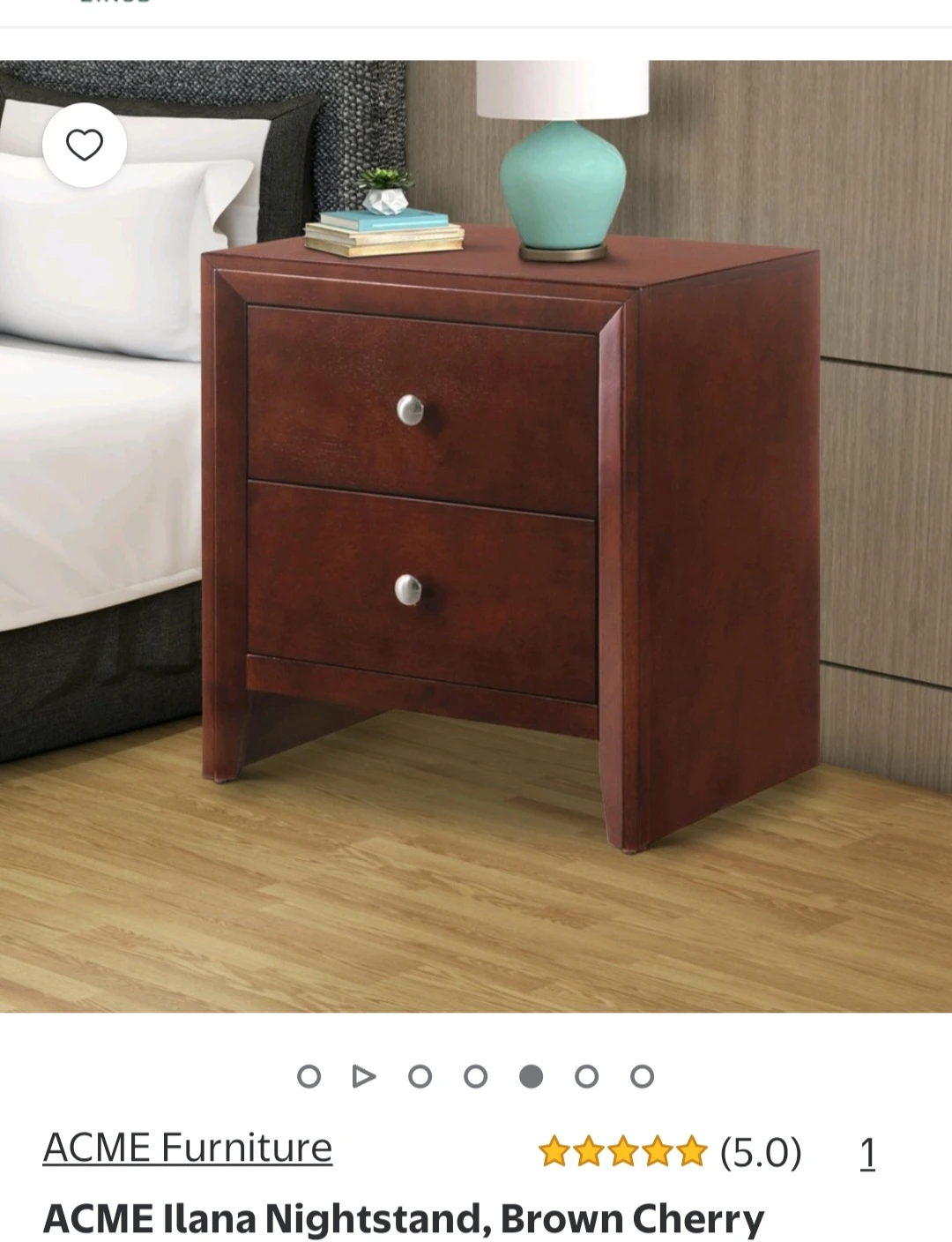 Nightstand Set - Brown Cherry