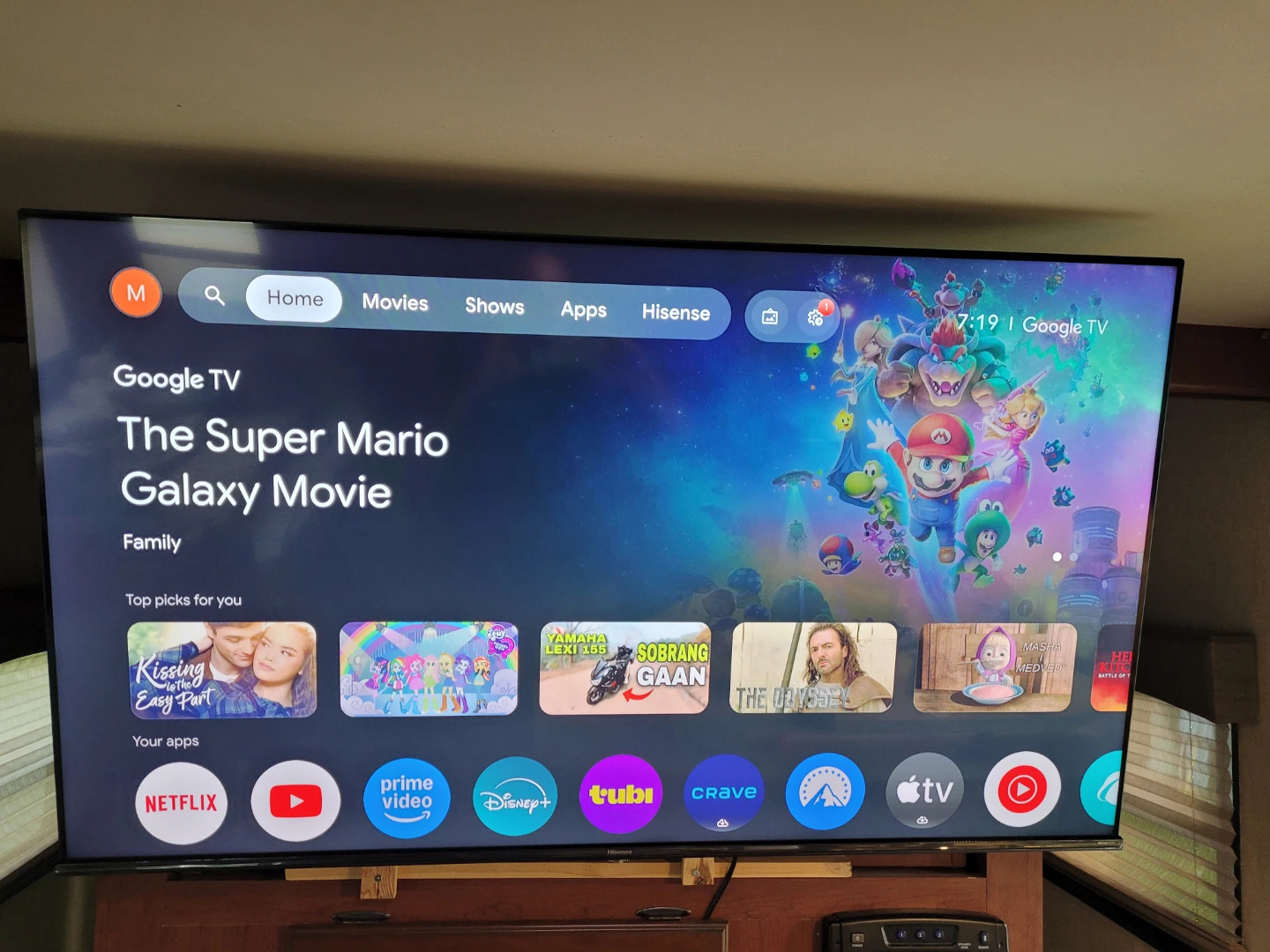 Smart big screen tv