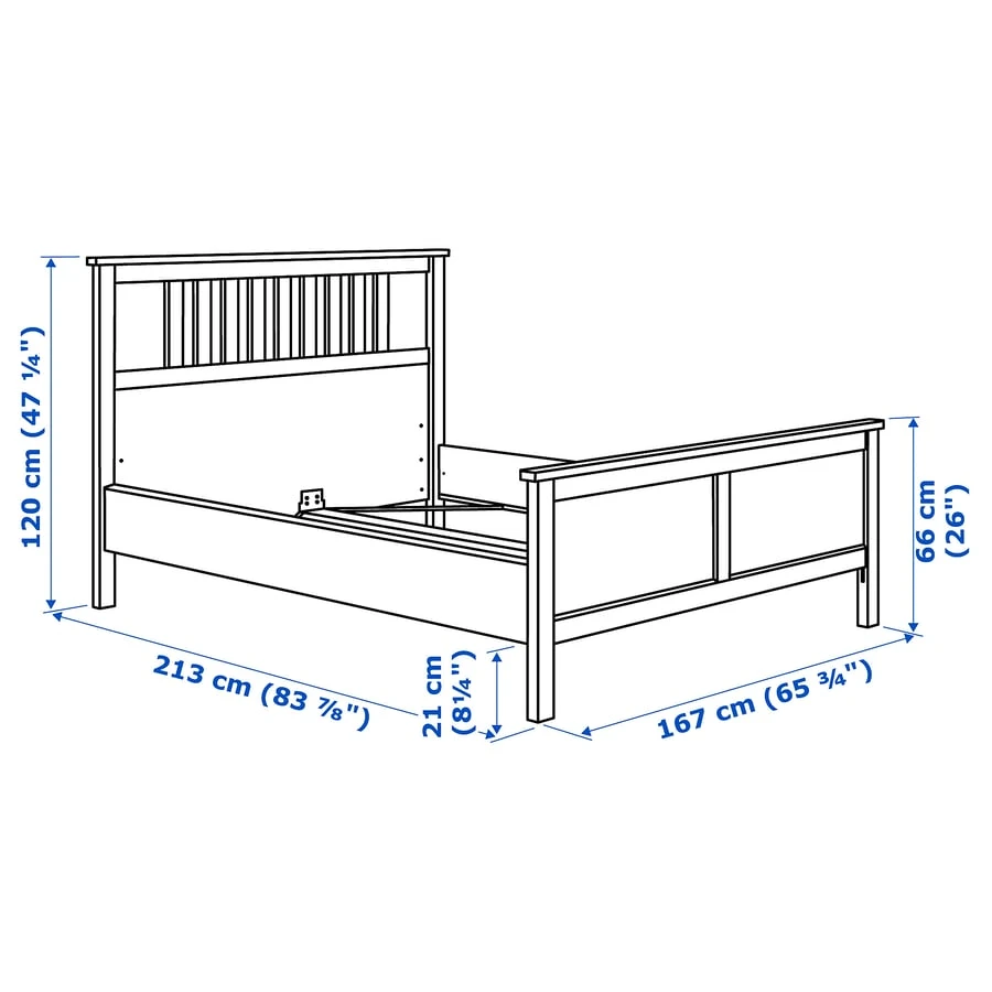 Queen size Ikea Hemnes Bed (disassembled) - photo 3