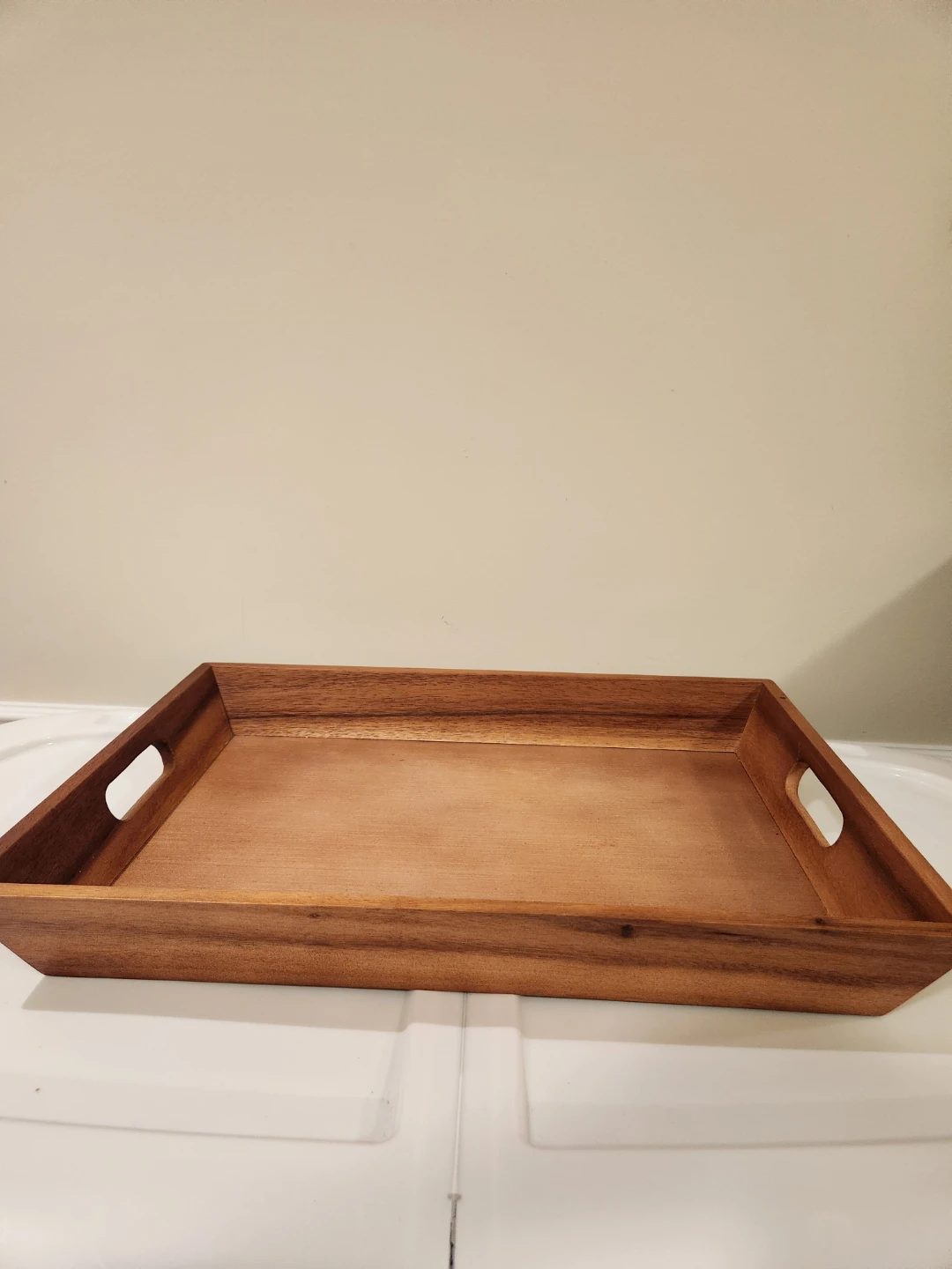 Wooden Serving Tray with Handles