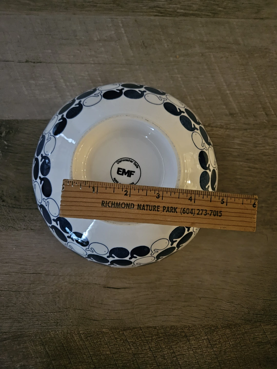 Whale print bowl - large! - photo 3