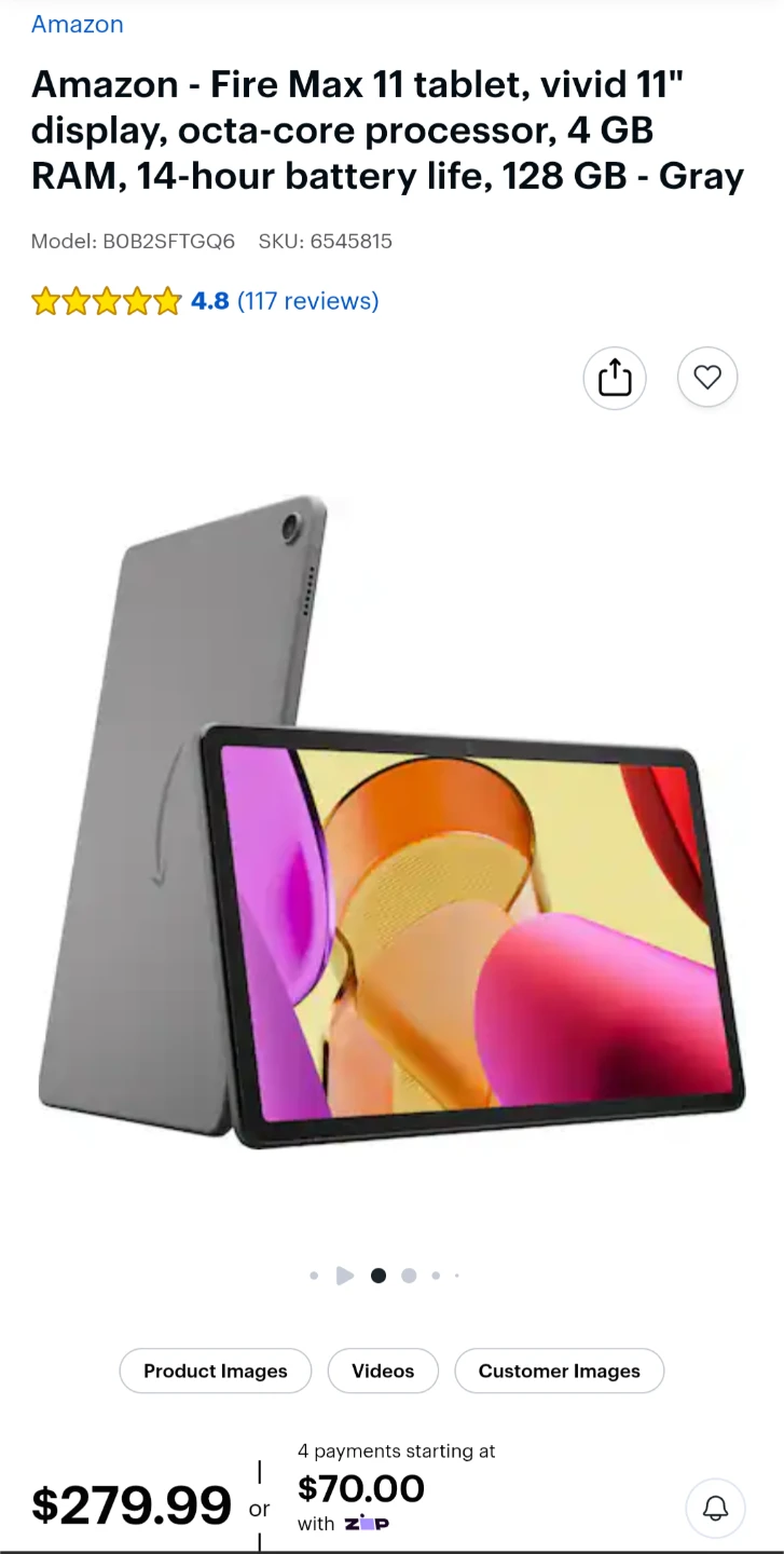 Amazon Fire MAX 11- 2K Display Tablet with Kids Mode - photo 4