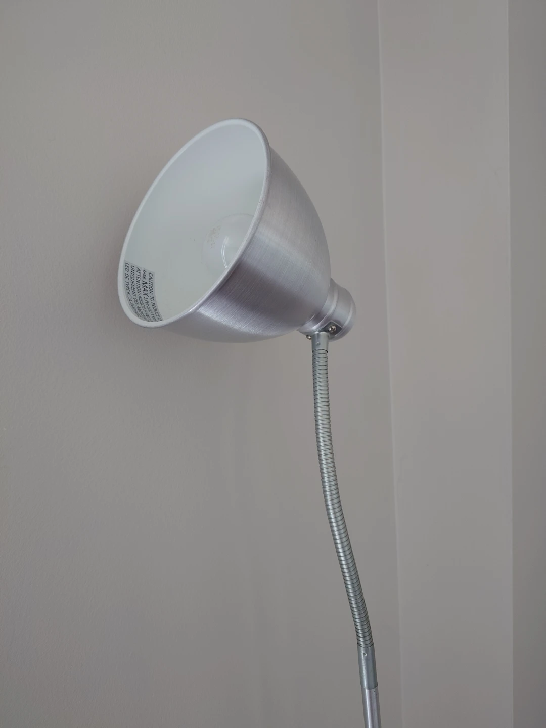 IKEA LERSTA Floor/Reading Lamp – Aluminum Chrome Effect