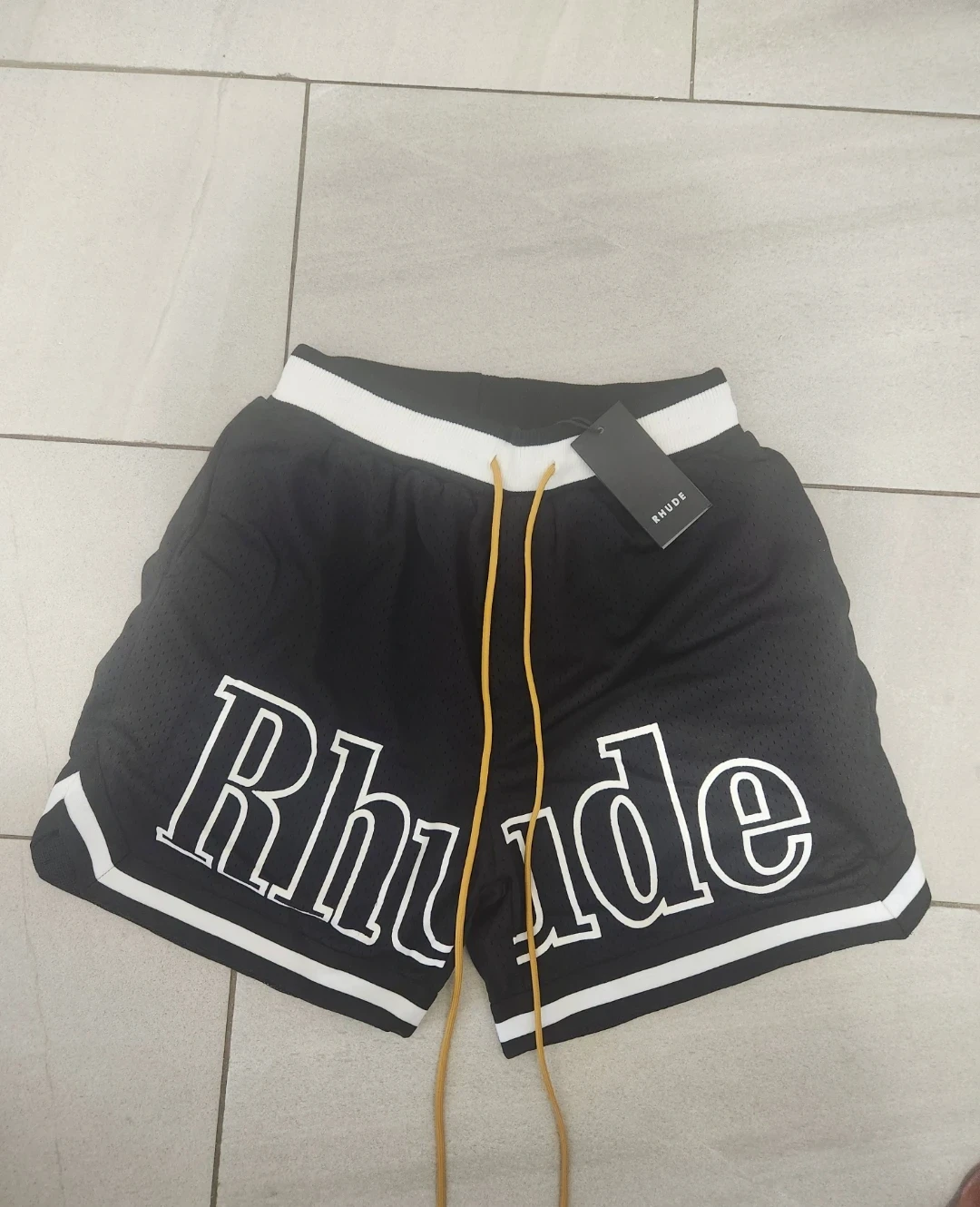 Rhude Black Basketball Shorts