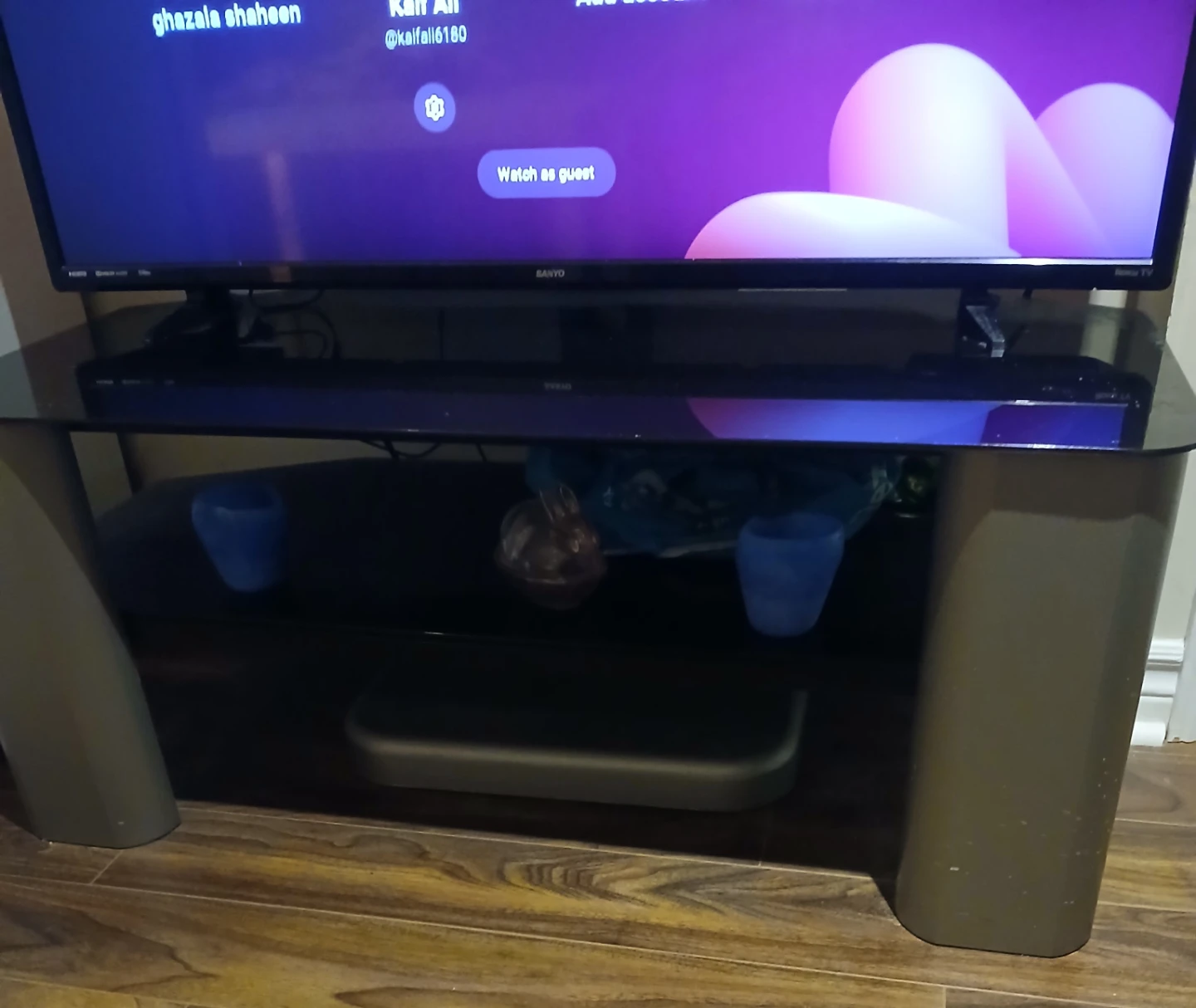 TV Stand with Glass Top - photo 2