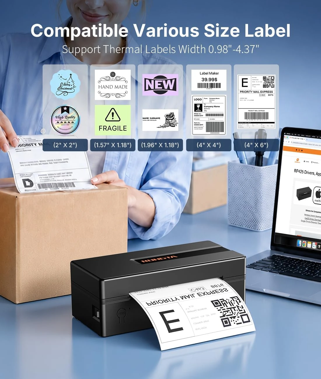 Thermal Label Printer - photo 5