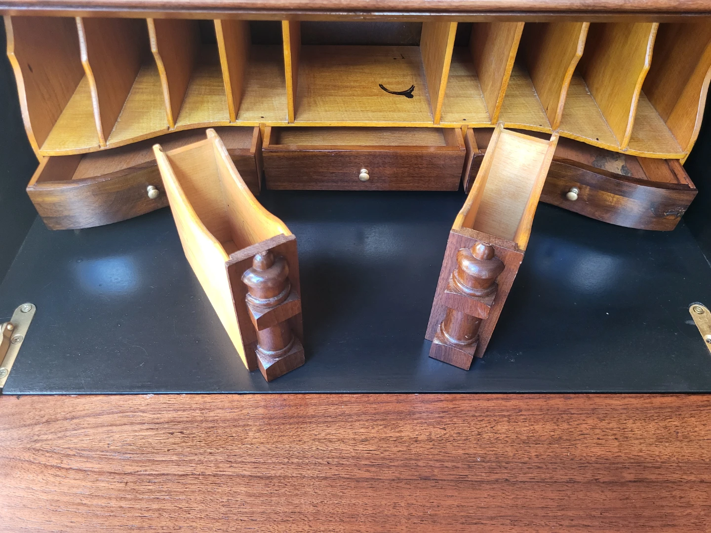Wooden Secretary Desk with Drawers - photo 2